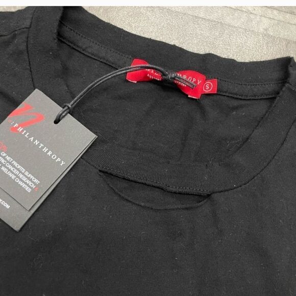 NWT n:Philanthropy Mens Casual Split Color T shirt - Picture 4 of 8